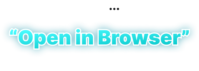 Tap & Open in Browser instruction